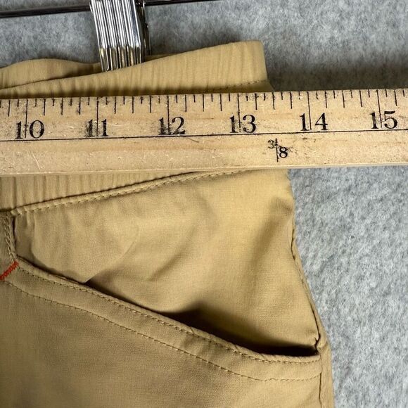 Eddie Bauer Boys Large Nylon Convertible Cargo Jogger Pants Tan Drawstring - Picture 8 of 9